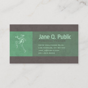 Cartão De Visita Aeróbico do Formador de Malhações Pessoal