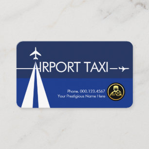 Cartão De Visita Aeroporto da pista da letra-A céus azuis