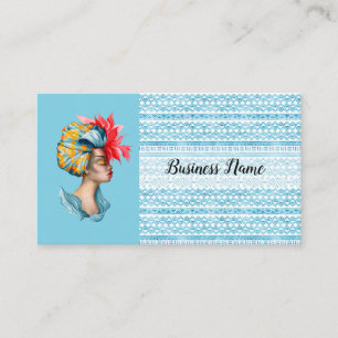 Cartão de visita africano da mulher