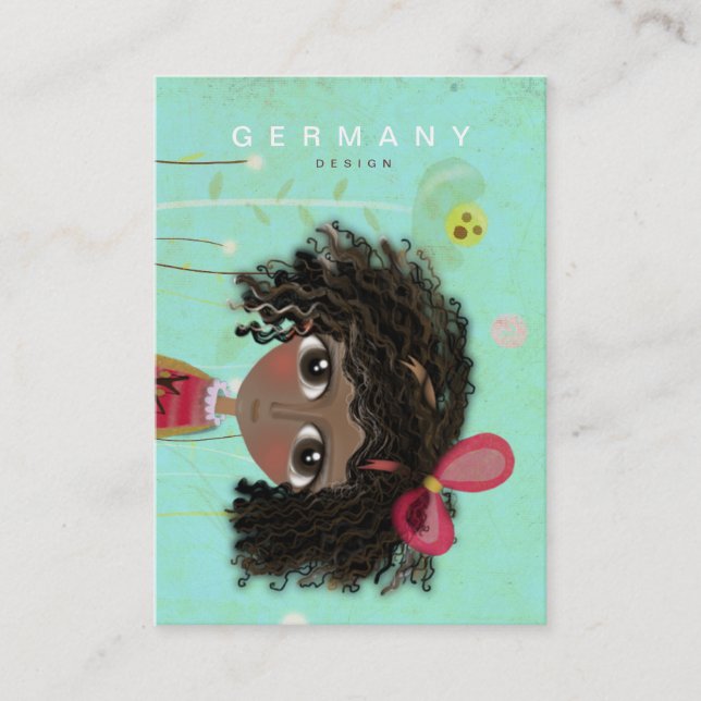 Cartão de visita afro-americano (Frente)