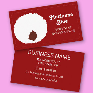 Cartão de visita Afro-Americano de Hairdresser