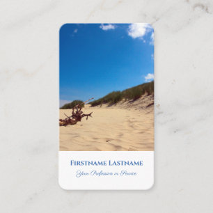 Cartão De Visita Agência de viagens estilo duna de areia de turismo