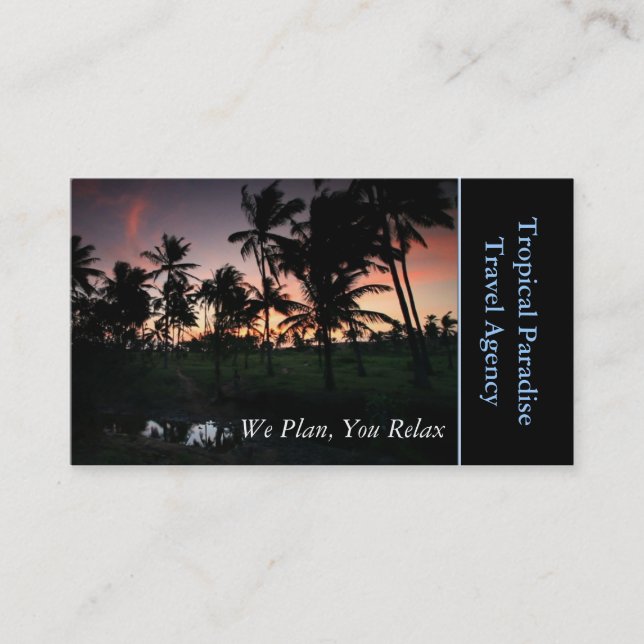 Cartão De Visita Agência viagem (Frente)