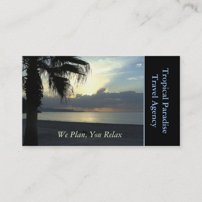 Cartão De Visita Agência viagem (Frente)