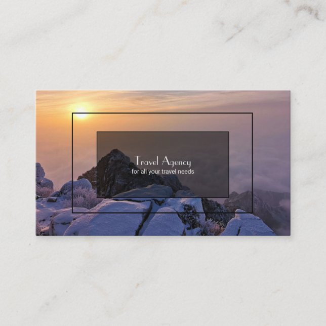 Cartão De Visita Agência viagem (Frente)