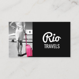 Cartão De Visita Agente de Agência Global Viagem