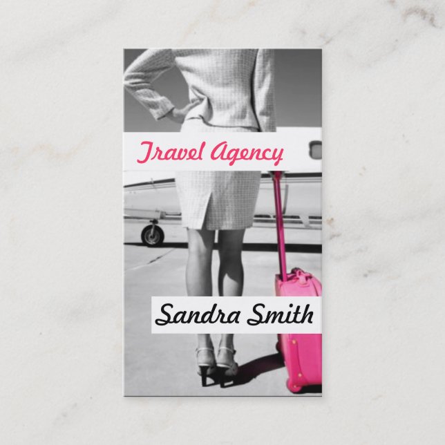 Cartão De Visita Agente de Agência Global Viagem (Frente)