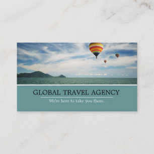 Cartão De Visita Agente de Agência Global Viagem