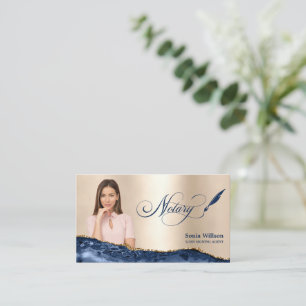 Cartão De Visita Agente de Assinatura de Empréstimo Notário Agente