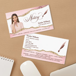 Cartão De Visita Agente de Assinatura de Empréstimo Notário Código