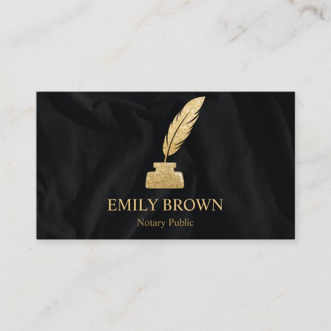 Cartão De Visita Agente de Assinatura de Empréstimo Notário do Glit (Frente)