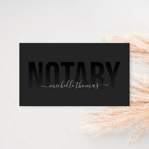 Cartão De Visita Agente de Assinatura de Empréstimo Notário Profiss