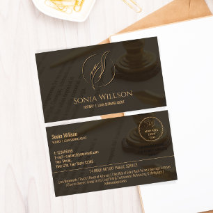 Cartão De Visita Agente de Assinatura de Notário e Empréstimo Móvel