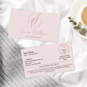 Cartão De Visita Agente de Assinatura de Notário e Empréstimo Móvel