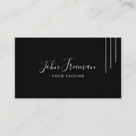 Cartão De Visita Agente de Assinatura Notária de Script Branco Mini