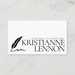 Cartão De Visita Agente de Assinatura Notário Público/Empréstimo Si