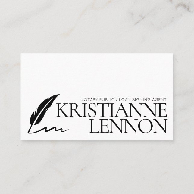 Cartão De Visita Agente de Assinatura Notário Público/Empréstimo Si (Verso)