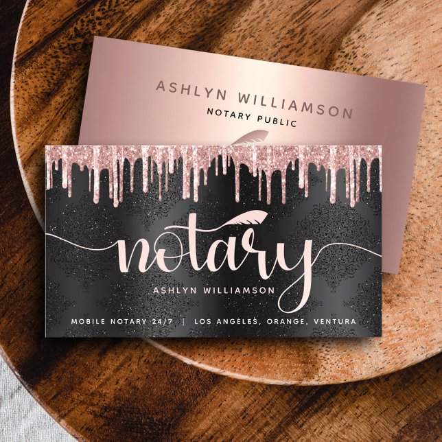 Cartão De Visita Agente de Empréstimo Notório Rosa de Largura Doura (Criador carregado)