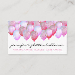 Cartão De Visita Agente de Organização de Glitter do Planejador do 