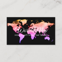 Agente de Viagem Globo Mapa Mundial Rosa
