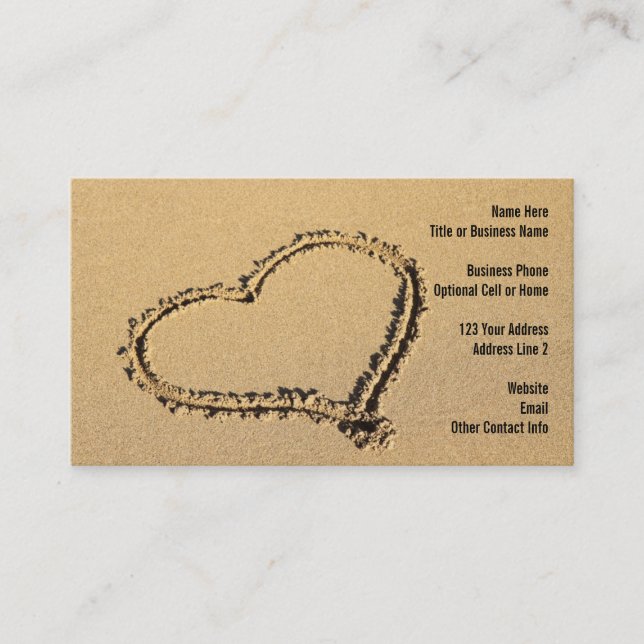 Cartão De Visita Agente de viagens do paraíso da praia do Seashell (Frente)