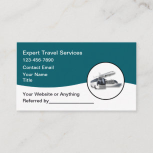 Cartão De Visita Agente de Viagens e Consultor Moderno