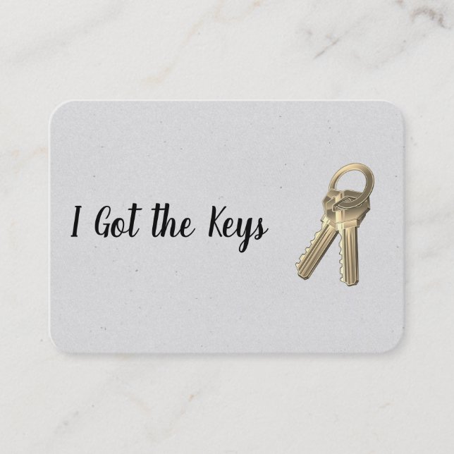 Cartão De Visita Agente Imobiliário / Chaves (Frente)