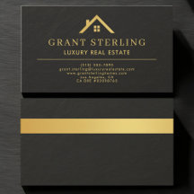 Agente Imobiliário de Luxo Black Gold Stone