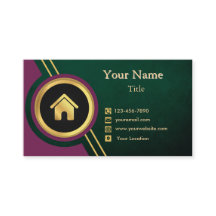 Agente Imobiliário Purple Dourado Black com House