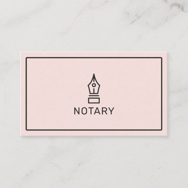 Cartão De Visita Agente moderno de assinatura de empréstimo notaria (Frente)