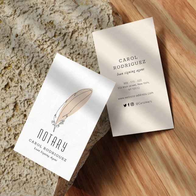 Cartão De Visita agente moderno elegante de assinatura de empréstim (Criador carregado)