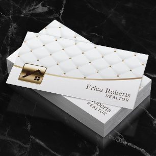 Cartão De Visita Agente profissional acolchoado luxo dos bens