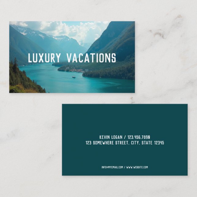 Cartão De Visita Agente viagem (Frente/Verso)