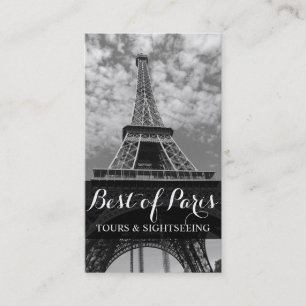 Cartão De Visita Agente Viagem do Coordenador Turístico de Paris