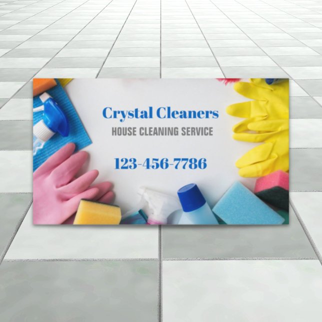 Cartão De Visita Agregador Familiar Modern Maid Services (Modern Maid Services Housekeeping Housekeeper Business Card)