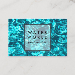 Cartão De Visita Água Espalha Nadação Serviço de Piscina Fotogr