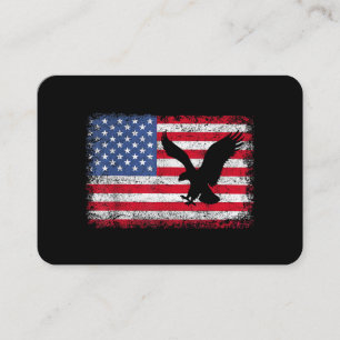Cartão De Visita Águia da Bandeira Americana EUA