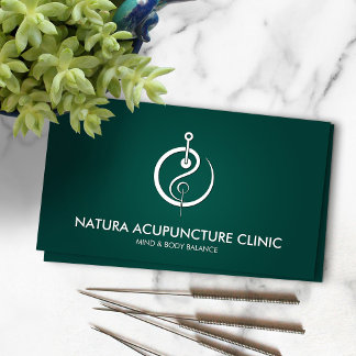 Cartão De Visita Agulha de Acupuntura - Yin Yang