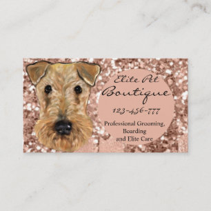 CARTÃO DE VISITA AIREDALE TERRIER