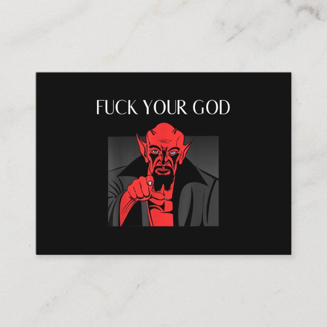 Cartão De Visita Aist Goat Satã Baphomet GIft (Frente)