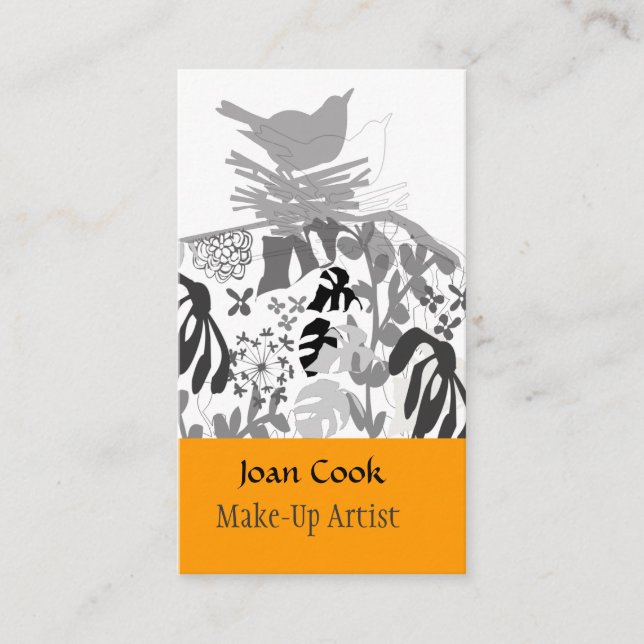 Cartão De Visita Ajardinar animal na moda do planejador de eventos (Frente)