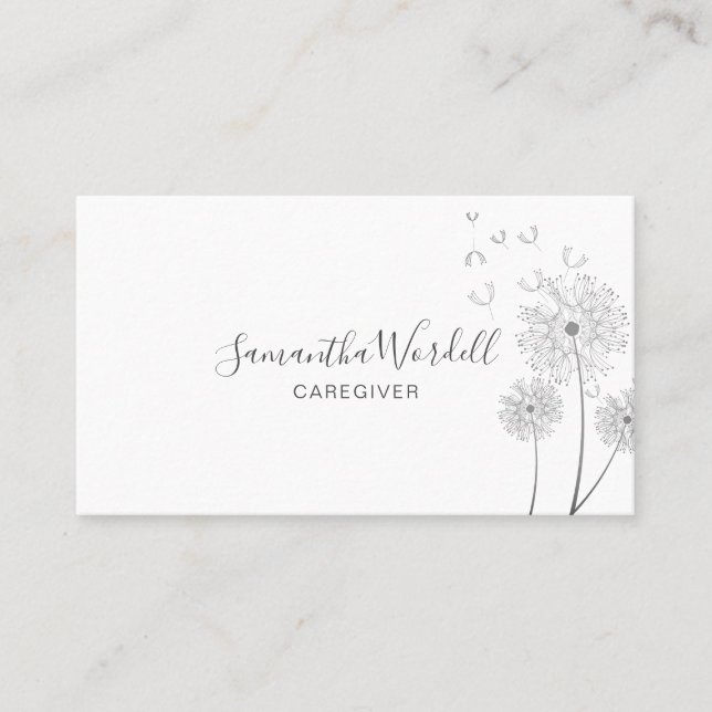 Cartão De Visita Ajuda domiciliar a prestadores de cuidados a adult (Frente)