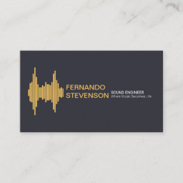 Cartão De Visita Ajuste conhecido à moda Dourado da onda sadia