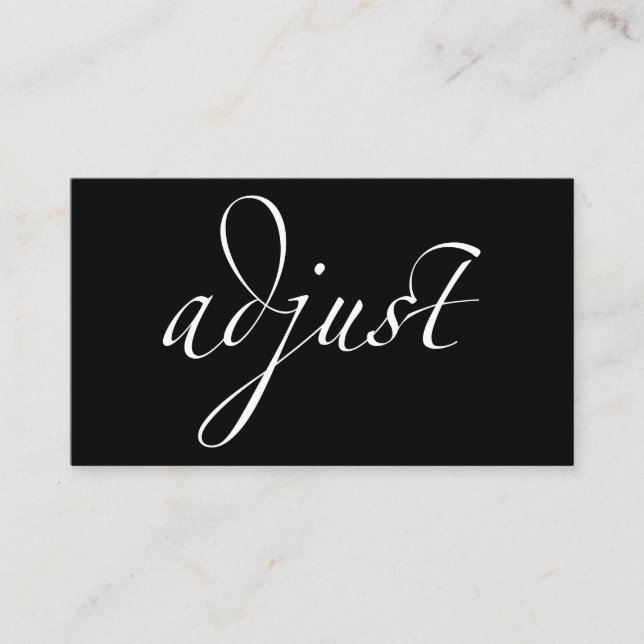 Cartão De Visita Ajuste: Quiroterapia/centrado (Frente)