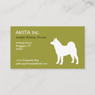 Cartão De Visita akita