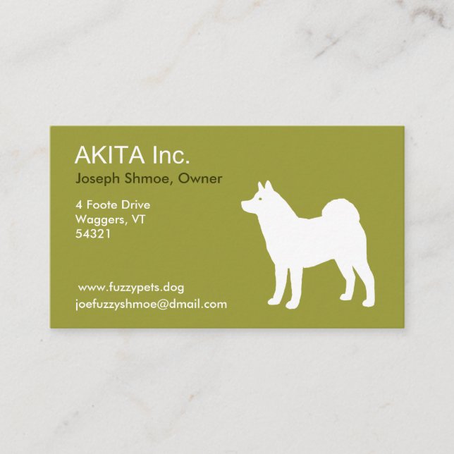 Cartão De Visita akita (Frente)