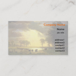 Cartão De Visita Albert Bierstadt belas artes - O Caminho de Buffal