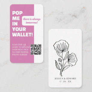 Cartão De Visita Álbum de Fotografias de Código Qr de Verificação R