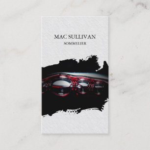 Cartão De Visita Álcool Sommelier Winery