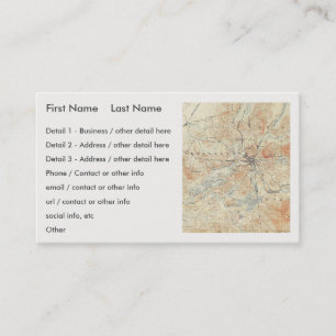 Cartão De Visita Aldeia e área do lago Saranac em Adirondacks